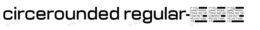 circerounded regular字体转换
